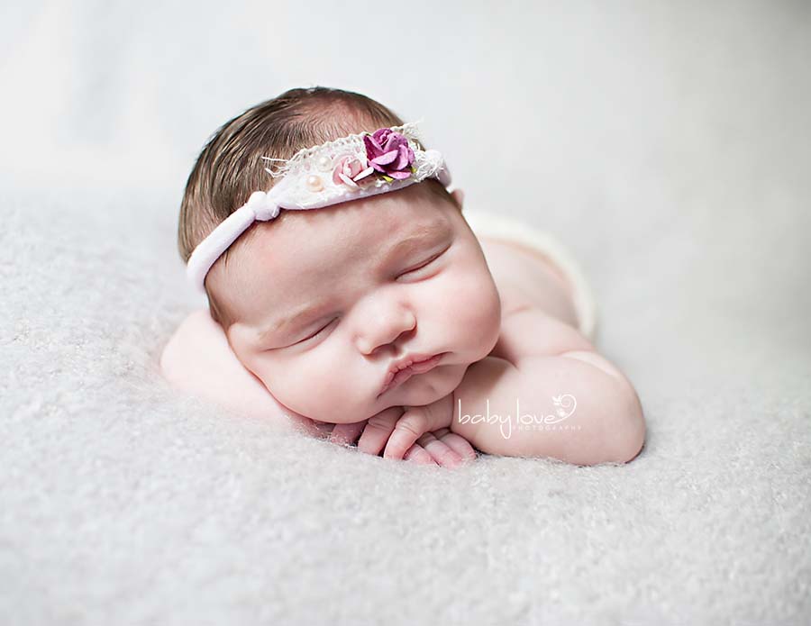 Birmingham Michigan Newborn Baby Girl photographer sleeping girl
